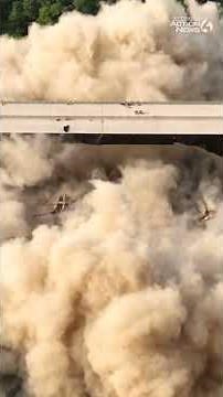 Bridge demolished on I-376 in Pennsylvania