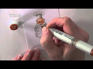 Create Super Cute Recipe Cards using Stamps and Copics