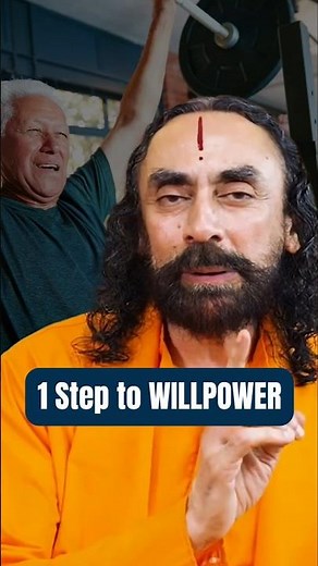 Strengthen your WILLPOWER in just 1 Step l Swami Mukundananda #shorts