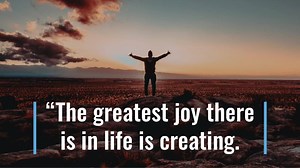 “The greatest joy there is in life is creating. Splurge on it!” — L. Ron Hubbard, from “The Joy of Creating” | L. Ron Hubbard