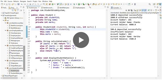 #java #oop #programming #fullstackdevelopment #learningjourney #softwaredevelopment #codingpractice #flm | Harika A