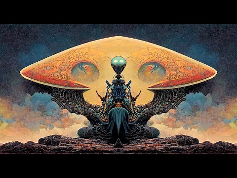 EXOPLANET | 1 hour of alien and sci-fi background ambience for relaxing | AI Fantasy Art