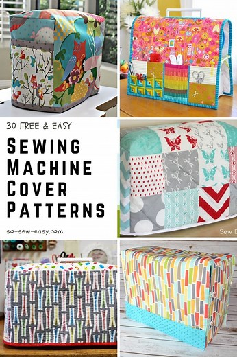 30  FREE Sewing Machine Cover Patterns | So Sew Easy