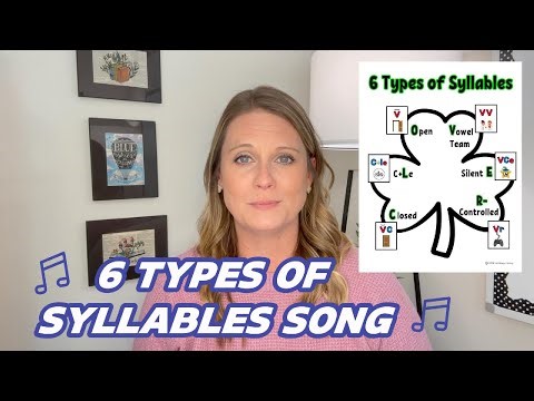 Teach Your Students the 6 Syllable Types with this Song!
