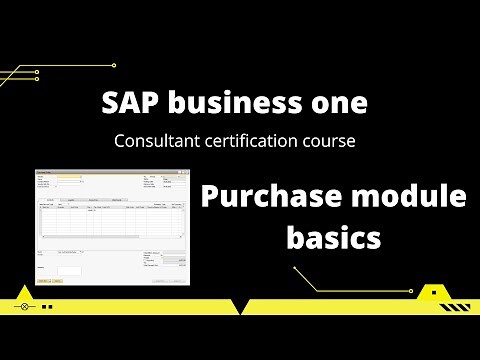 Purchase Module | Purchase basics | SAP Business one modules | Learn together