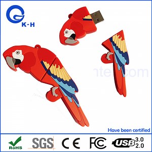 [Hot Item] PVC Custom 16GB Bird USB 2.0 3.0 Flash Memory Stick