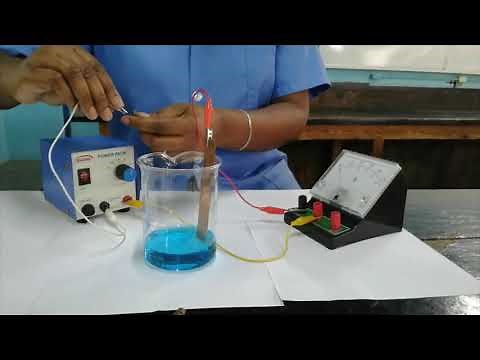 Electrolysis of CuSO₄₍aq₎ Using Copper Electrodes