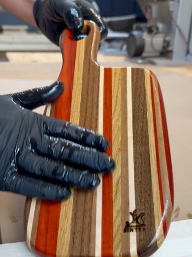 Leaf Shaped Cutting Board from Scrap Wood