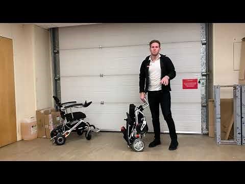 LITH-TECH COMPACT electric folding wheelchair - most compact folding powerchair in the whole world