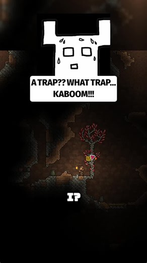 A trap?? What trap... KABOOM!!! 💥 Unexpected traps in Terraria! #Terraria #GamingMoments #FirstTimePlaying #GameFails #StreamerLife