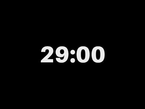 29 Minutes [29:00] Countdown Timer – Simple & Silent