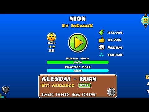 NION BY IMDAROX ALL COINS (GEOMETRY DASH 2.2)