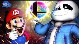 SMG4 Sans's First Day In Smash Bros