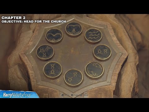 Resident Evil 4 Remake - Separate Ways - Cliff Stone Dais Puzzle Guide (Chapter 2 Door Symbols)