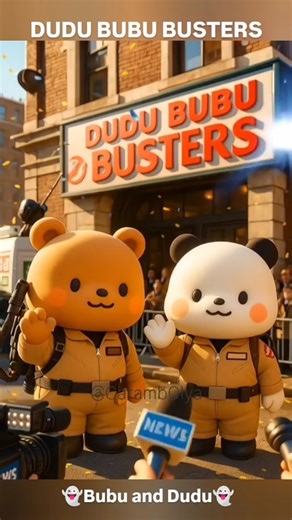 CarambOlya on Instagram: "Ghost busters. Bubu and Dudu love story adventures. #dudu #bubu #love #romantic #ghostbusters #adventure"