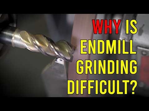 Why is it hard to sharpen end mills in the home shop? || RotarySMP