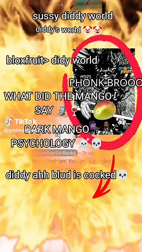 what did the mango say phonk dark mango psychology bloxfruit better than sussy diddy world 💀☠️🗿 #bloxfruit #darkspychology #mango #whatdidthemangosay #diddyahhblud #packgod #fyp #dandysworldsucks #tuff #boii #ohio #thosewhoknows #coems