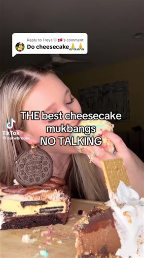 The Best Cheesecake Mukbangs Without Talking