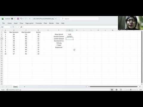 Uji Dependen - Analisis dengan Excel (Manual) - STI 4C