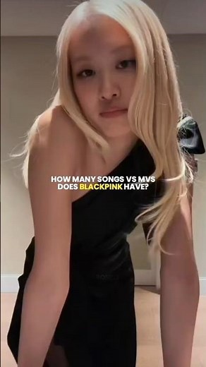 How many songs vs Music videos does BLACKPINK have? #blackpink #kpop #songs