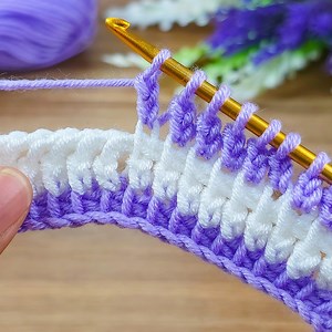 199K views · 2.1K reactions | Wonderful purple color * Super Easy Tunisian Crochet Baby Blanket For Beginners online Tutorial | Nurgül İle El Sanatları | Facebook