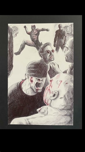 DAREDEVIL Drawing#marvel #daredevil #daredevilnetflix #marvelart #comicart #comicbookart #drawing