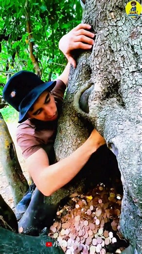 Scotland’s Coin Tree… people add coins, but never take them out. 🌳🪙 Hindi me batao#viral #shorts 🤯