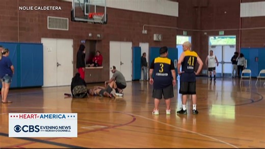 Two off-duty nurses at a basketball game sprang into action when a player collapsed on the court, quickly performing CPR and saving the man's life before emergency services arrived. | CBS Evening News