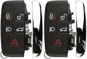 2X Keyless Option Remote Car Key Fob Shell Case for Land Rover (KOBJTF10A)
