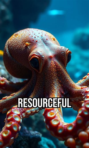 Octopus tool use surprise! #octopus #nature #funfact