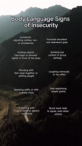 513K views · 813 reactions | Insecurity doesn’t always scream — sometimes, it whispers. Watch the body. 易 #InsecuritySigns #BodyLanguageTruths #SelfAwareness #BodyLanguage #EmotionalClues #MindReading #ConfidenceMatters #PsychologyTips #NonverbalCues #MentalStrength #BehavioralScience #SilentSignals | Psychology Unlocked | Facebook