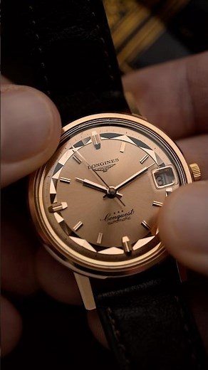 1960s Longines Conquest Disco Ball Ref. ref. 9025/17 in 18k rose gold 🪩🕺 #vintagewatch