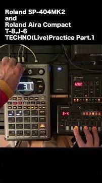 Roland SP-404mk2 and Aira compact T-8 and J6 TECHNO(Live)Practice #dawless #sp404mk2 #technomusic