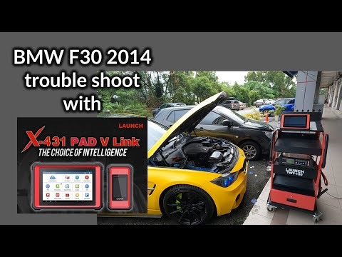 LAUNCH X431 PAD V LINK trouble shoot on BMW F30 2014