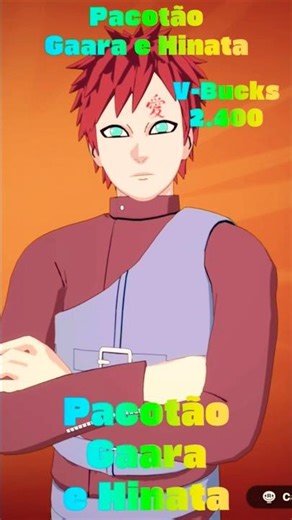 Pacotão Gaara e Hinata Fortnite