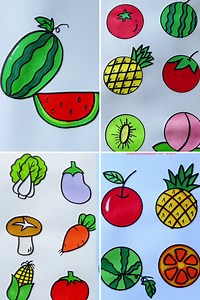 516K views · 3.9K reactions | How to Draw Fruits for Kids | Fruits Drawing and Coloring | Simple Drawings | Facebook