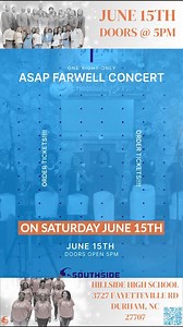 Click the link to Get your tickets NOW for the ASAP (Acappella Singers Adding Praise) Farewell Concert on June 15th from 5 to 9PM at Hillside High School located at 3727 Fayetteville Road, Durham, NC. Come hear classics like "The Lord Will Make a Way", "Cool Inside," "Stirred Up!" and MORE! Come CAMERA READY (live recording) for this "Red Carpet Affair"! Doors Open at 5! PLEASE SHARE and We'll see you there! #liverecording #livemusic #durhamnc #worship #praise #gospel #acapella #acappellamusic |