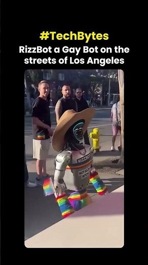 Meet RizzBot 🤖🌈 The Gay Robot Taking Over the Streets of LA! #RizzBot #AIComedy #LAStreetContent