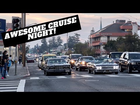 Bay Area Cruise Night 2023! Awesome San Mateo Classic Car Cruise!