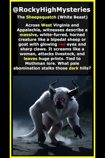 The Sheepsquatch (White Beast) #HistoryMystery #UnsolvedMysteries #HistoryFacts #MysteryHistory