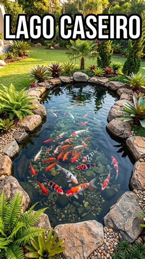 Construindo um Lago Ornamental: Do Projeto ao Peixe! #aquapaisagismo #transformação #jardim