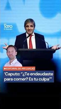 Lijalad contundente: "Te endeudas para comer y Caputo te echa la culpa"