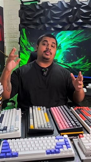 Karan salunke on Instagram: "14 new mechanical keyboards — including some premium gasket ones! 🔥 I’ve already unboxed all of these in bulk on my channel — and now I’ll test them one by one to tell you which are worth it and which are not! 💯 🎧 Stay tuned for the full comparison and sound tests 👀 #MechanicalKeyboard #TechBroKaran #GasketKeyboard #BudgetGaming #KeyboardReview #SoundTest"