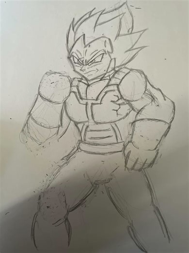 Ssj blue evo vegeta drawing showcase