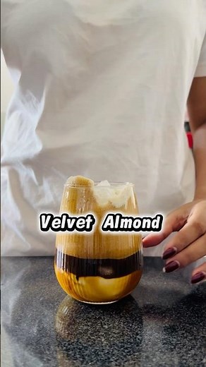 Velvet Almond 🤎 #coffee #espressoyourself #icedcoffee #homemade #recipe #drink #hotcoffee