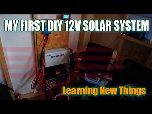 Our First DIY off-grid homestead solar set up - DIY shed solar