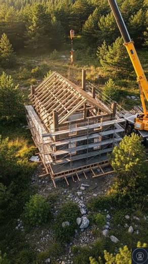 Building a Dream Mountain Bungalow from Scratch | Full Timelapse