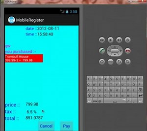 Mobile Cash Register: Android application project