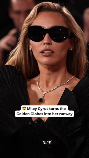 Miley Cyrus turns the red carpet into a runway
