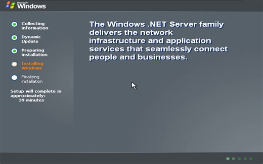 Windows .NET Server 2003 Enterprise Beta 3 Build 3604 安装